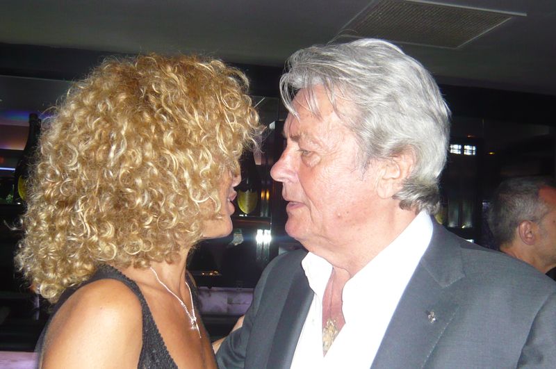 Alain Delon defilé Helena Sorel