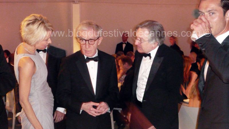 Woody Alle, De Niro, Jud Law dinner Cannes