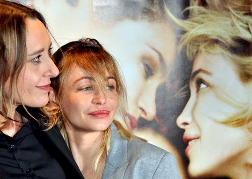 Virginie Despentes et Emmanuelle Beart byebye blondie avant premiere