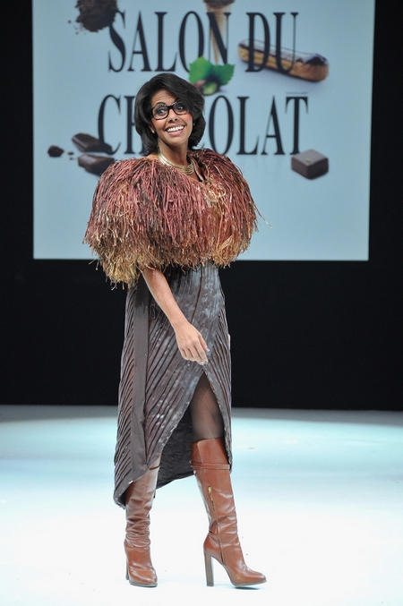 Salon du chocolat 2012- Audrey pulvar défile_Leblogreporter