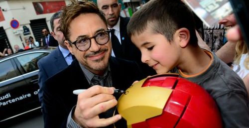 IronMan3, Robert Downey à Paris (photo Anthony Ghnassia-Vision)