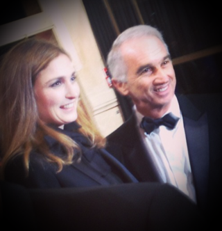 Julie-Gayet et le President des CearTerzian-Leblogreporter