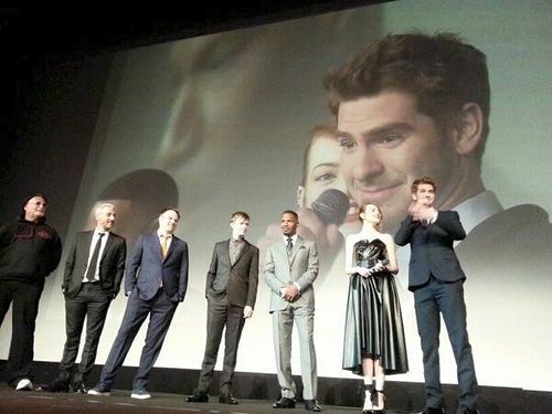 Spiderman au Grand Rex premiere avec Andrex-Garfieland EmmaStone_Blogreporter