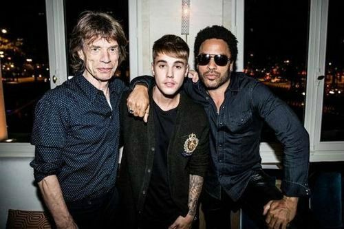 Justinbieber-mick-jagger-lenny-kravitz-PARIS_Leblogreporter