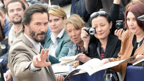 Deauville. Keanu Reeves inaugure sa cabine de plage,blogreporter