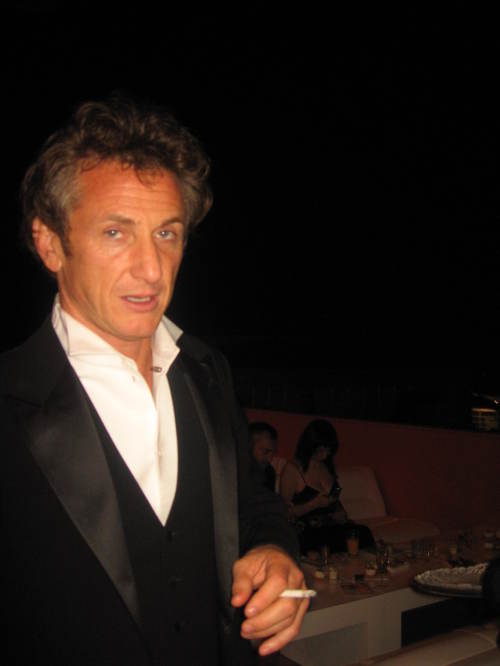 Sean Penn au Cocktail de clôture (photo Hugo)