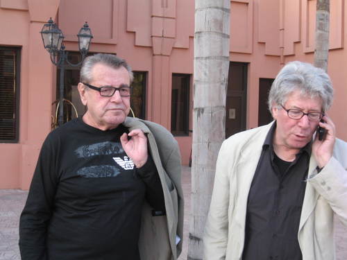 Milos Forman et Claude Miller devant le Mansour